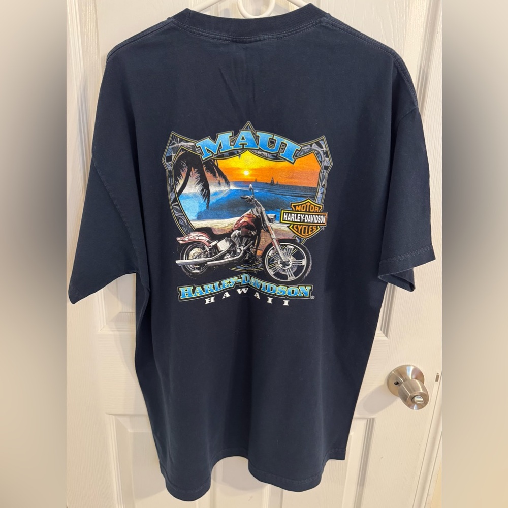 Harley-Davidson Navy Blue Maui Tee - Picture 2 of 3